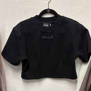 Herve Leger Black Knit Top